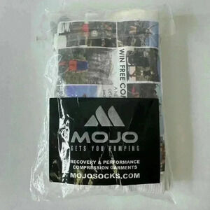 NWT MOJO White compression socks, size 2XL